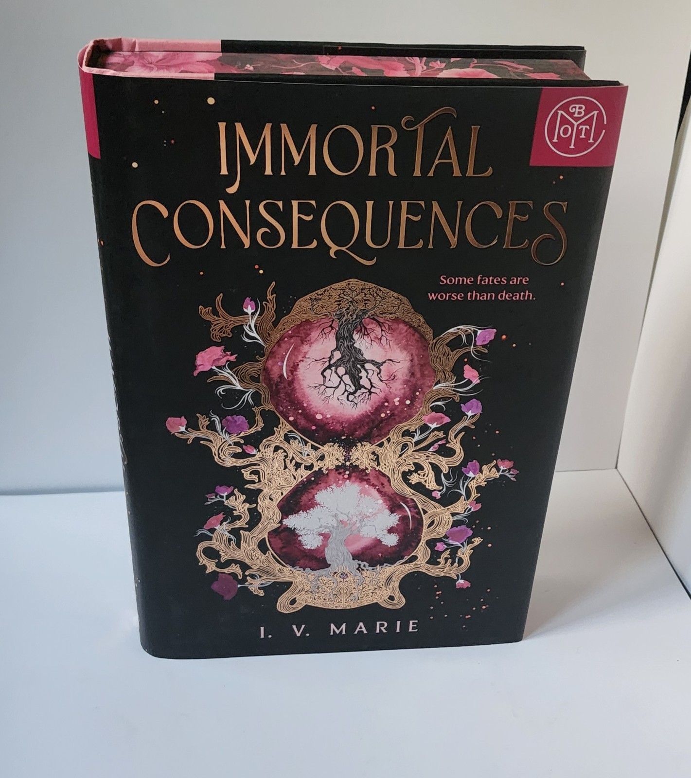 Immortal Consequences I.V. Marie Book of The Month Spayed Edges Hardcover