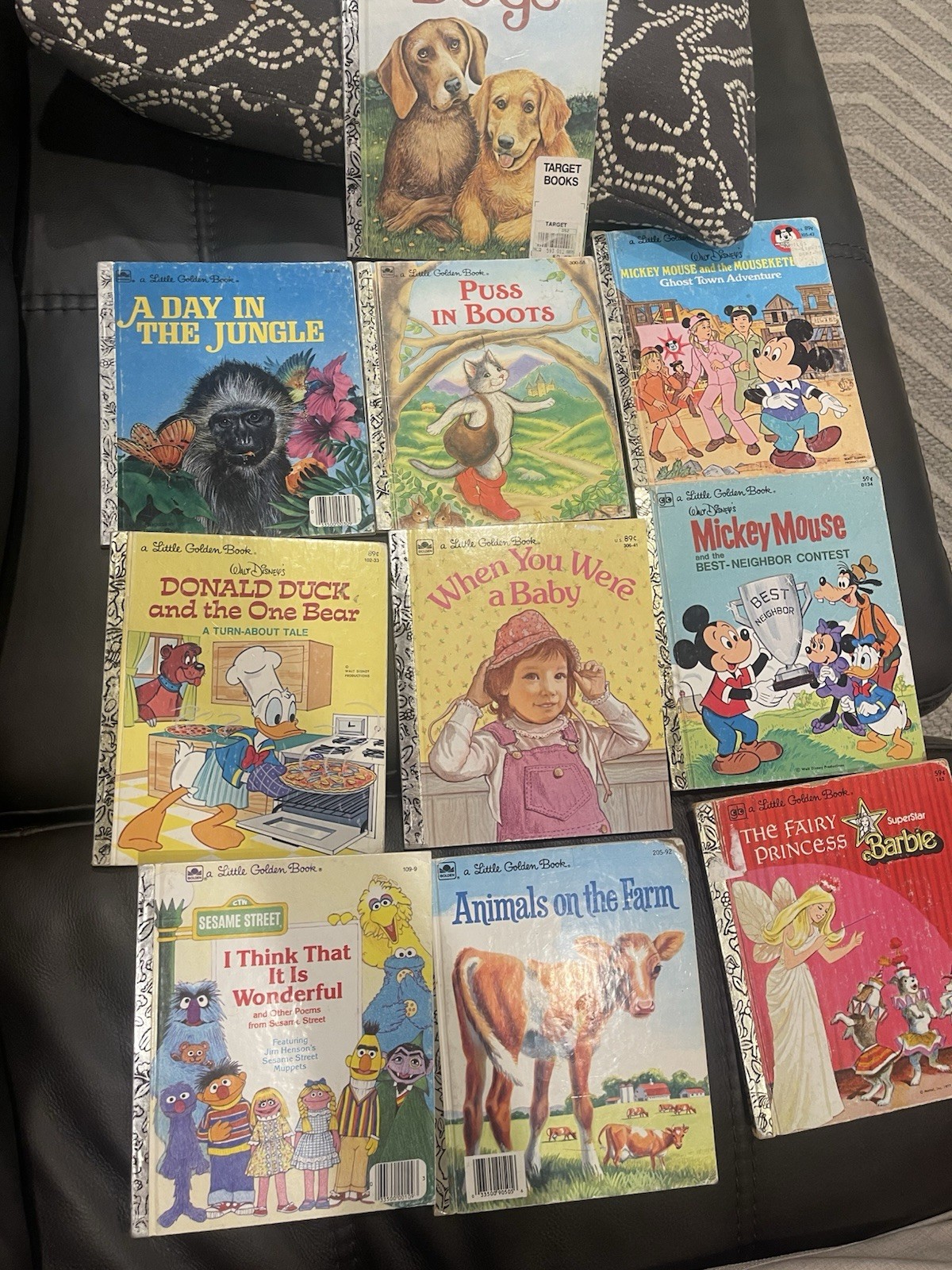 Lot of 10 Little Golden Vintage Walt Disney Classic Kids Books MIXED