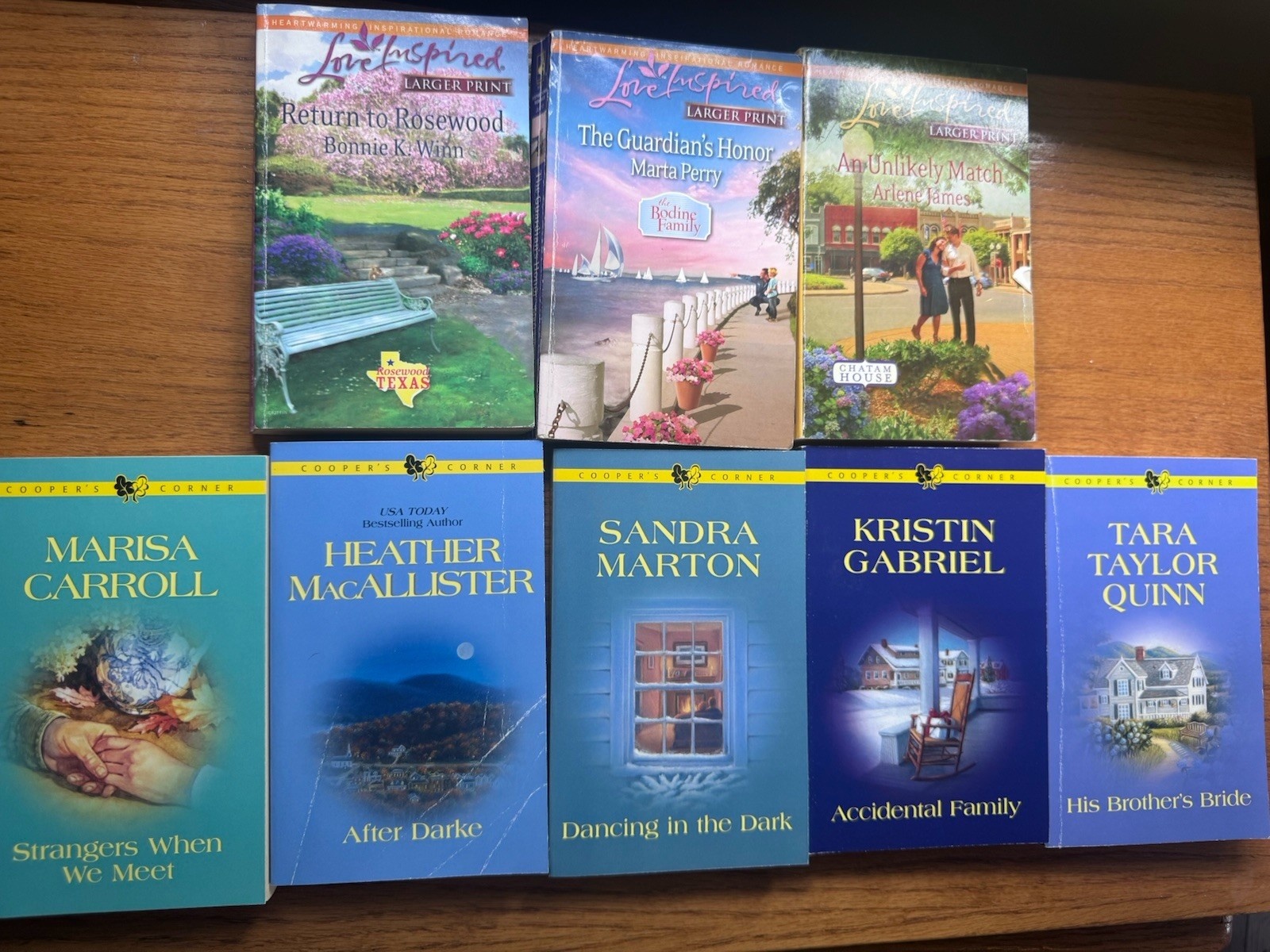 Harlequin Paperback Romance Love Inspired & Cooper’s Corner 8 Books