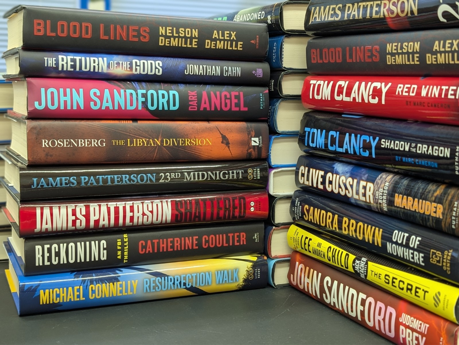 Lot of 10 Mystery Suspense Thriller Crime Murder Detective Hardcover HB MIX Book