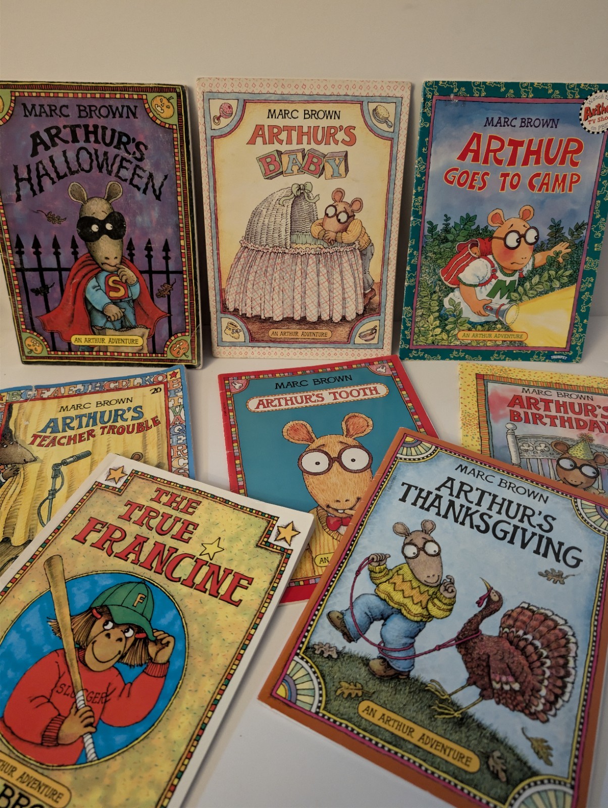 Marc Brown Arthur PB Picture Book Lot Of 8 Illustrated Ages 4-8 Life Lessons
