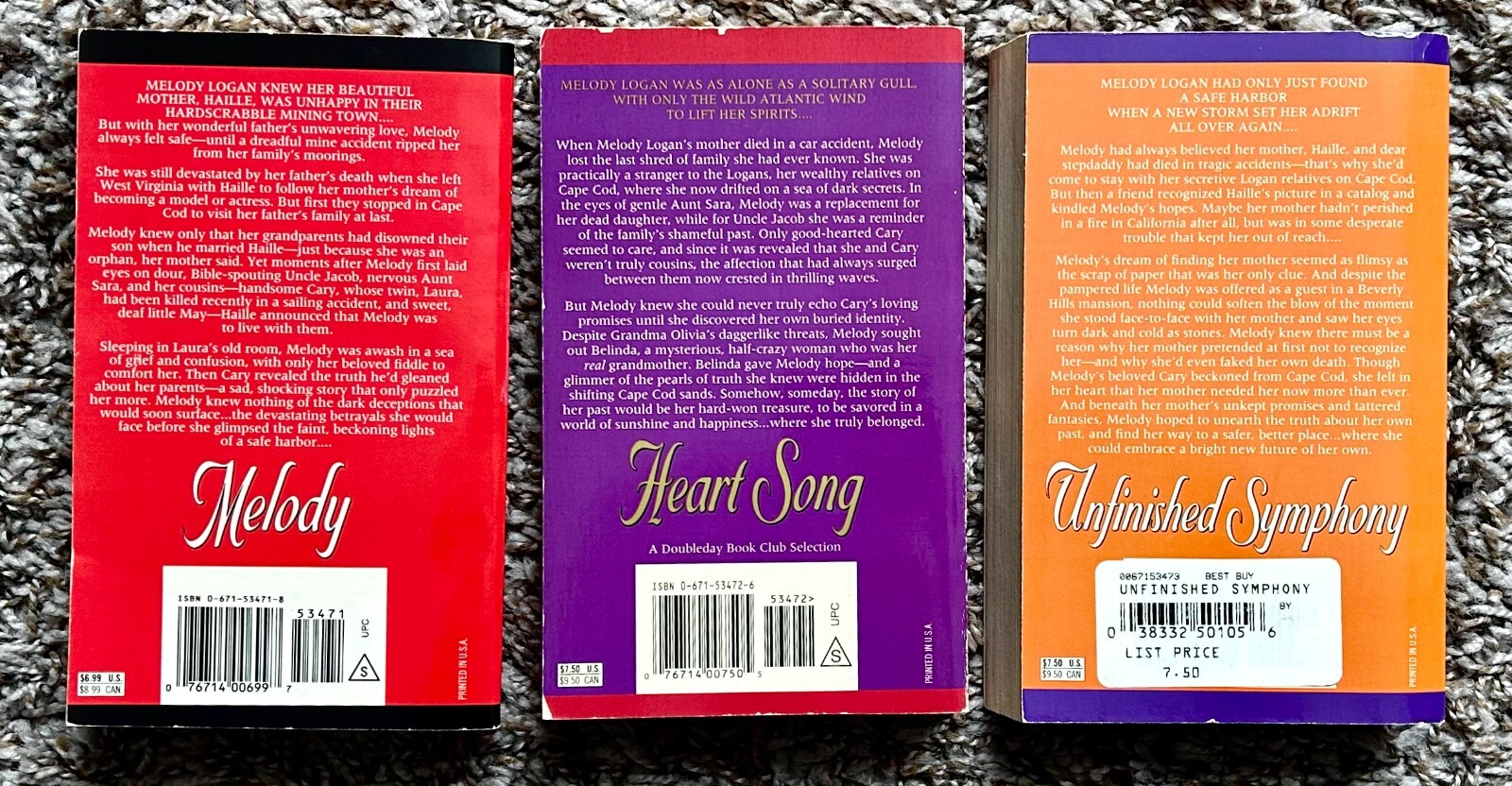 V.C. Andrews Logan Family Series Books 1-3 ALL Keyhole 1st Edition Paperbacks
