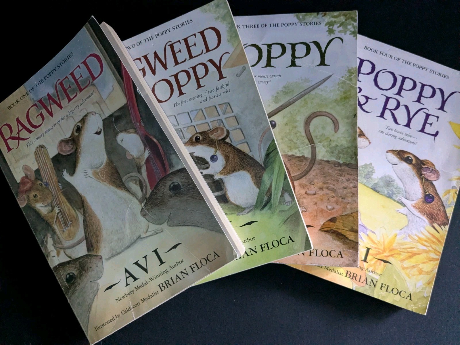 The Poppy Series Books 1-4 By Avi Illustrator Brian Floca Woodland Fantasy Class