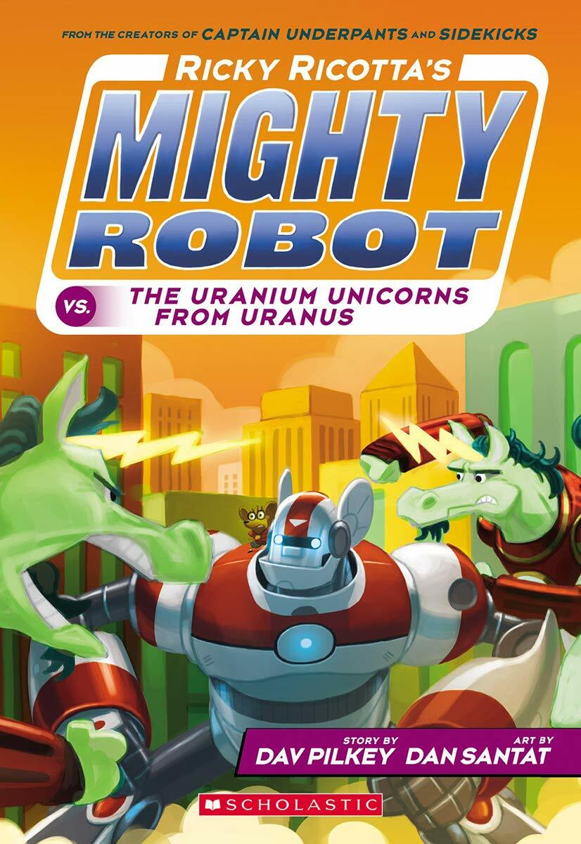 Ricky Ricotta’s Mighty Robot 1-9 Books Collection Set By Dav Pilkey NEW Paperbck