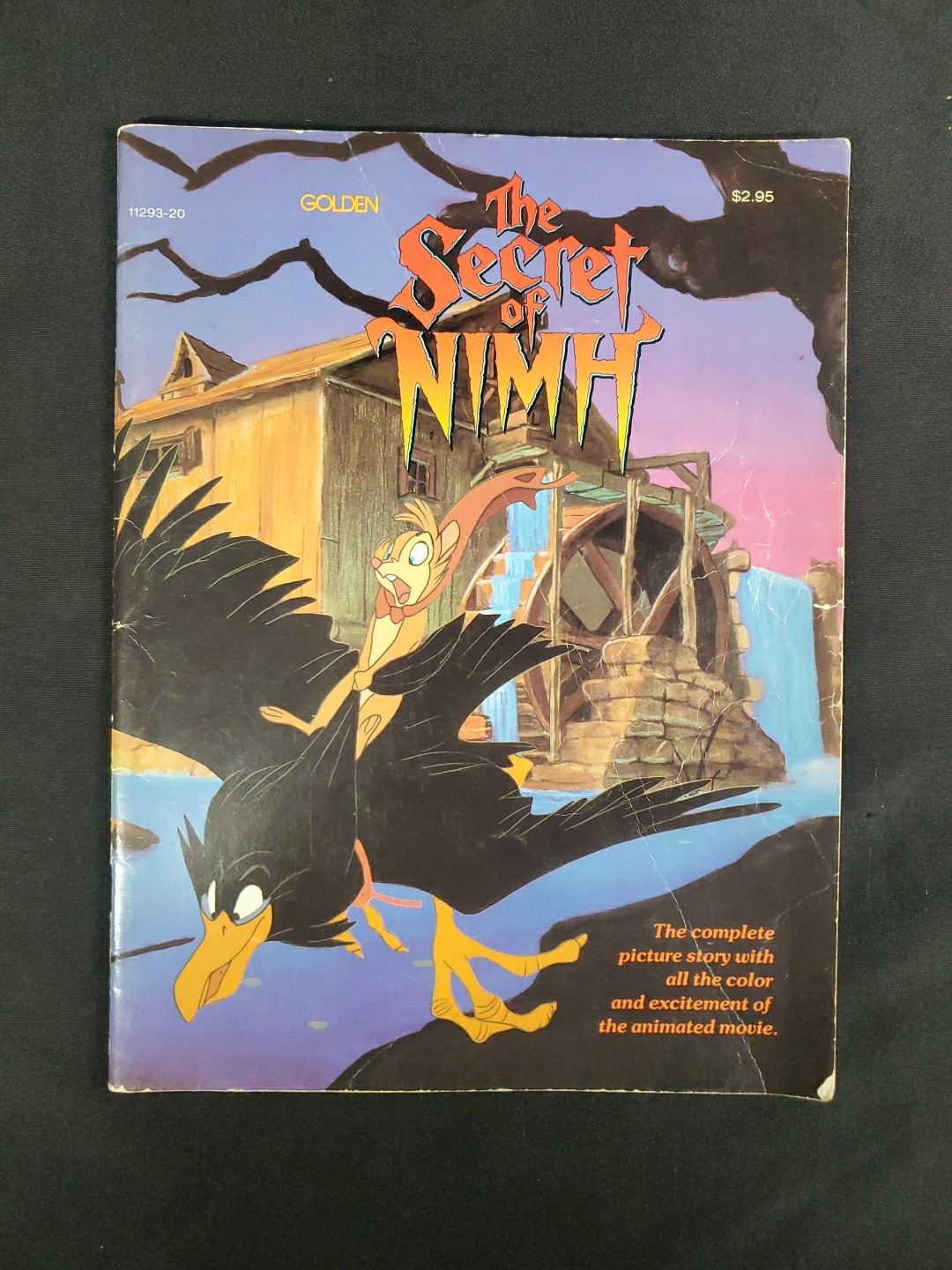 Vintage The Secret of Nimh 1982 Golden Press Paperback Movie Tie-In Comic Style