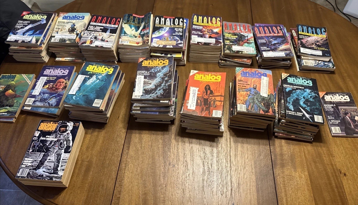 Analog Science Fiction Paperback Books Magazines 1970s/80s/90s Lot Of 173