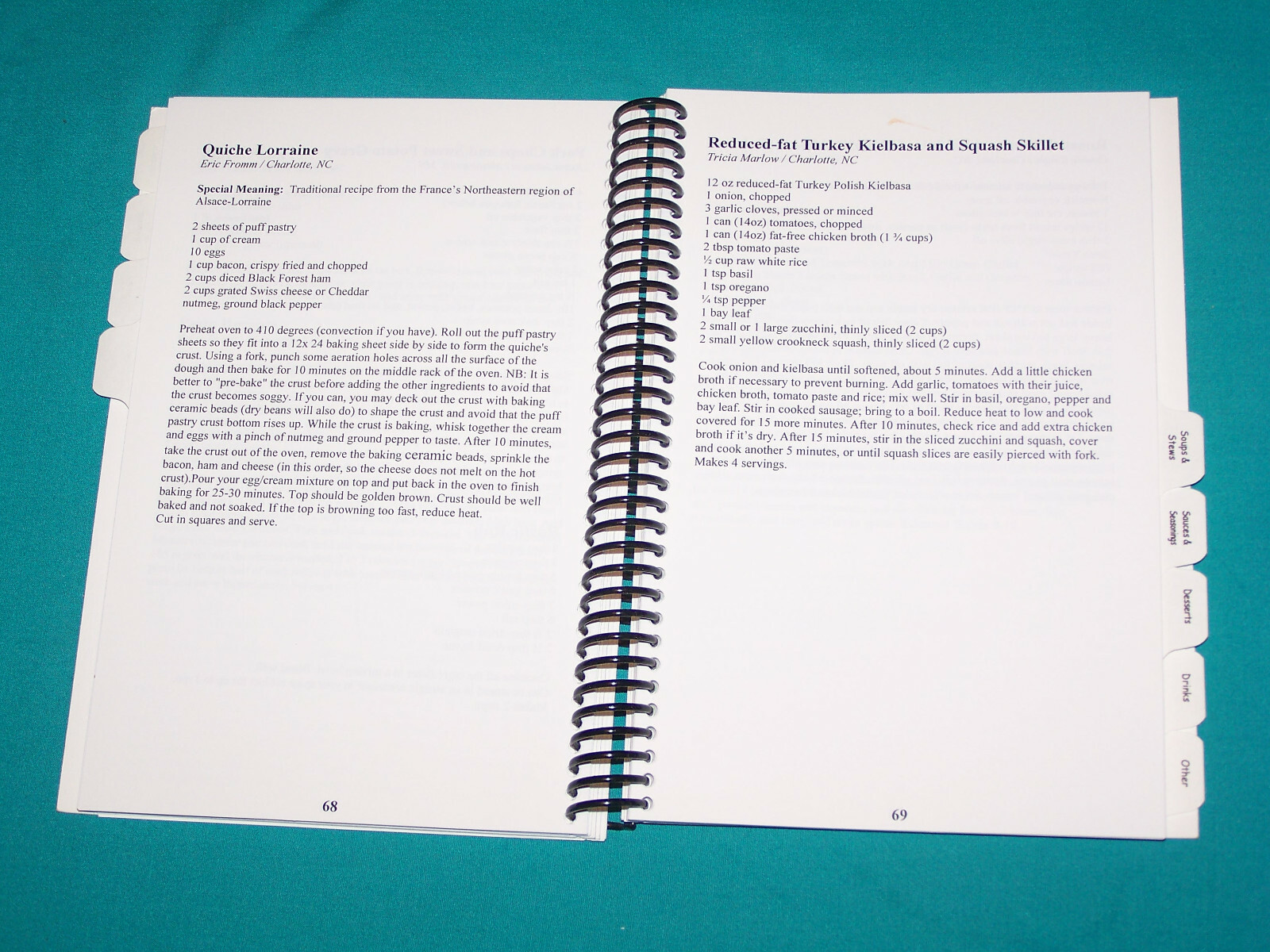 Clariant Employees Charlotte NC Cookbook 2010 Ronald McDonald House