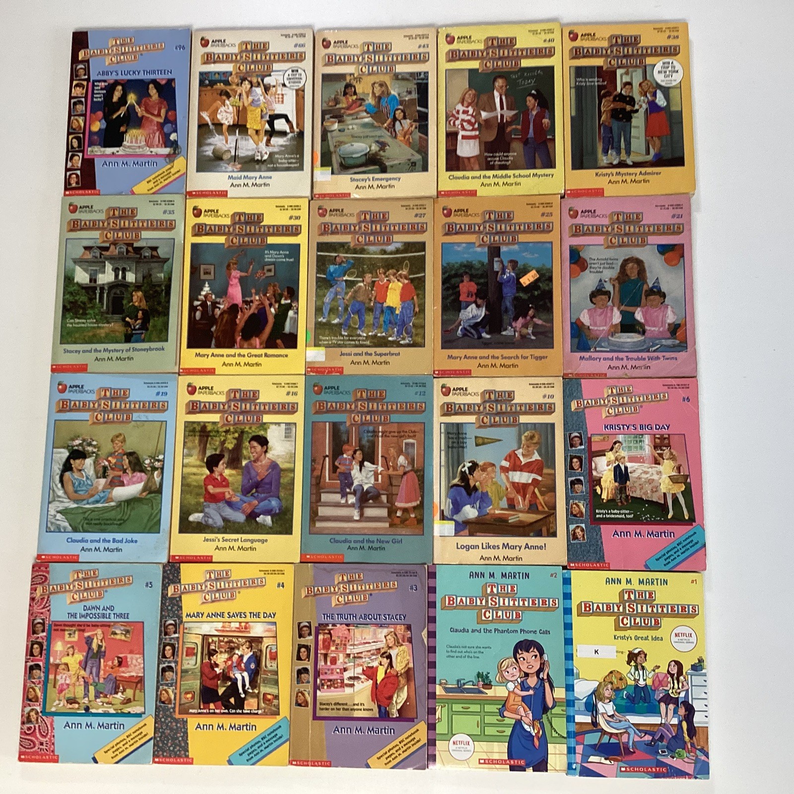 Babysitters Club 20 Book Lot Ann Martin Girls Chapter