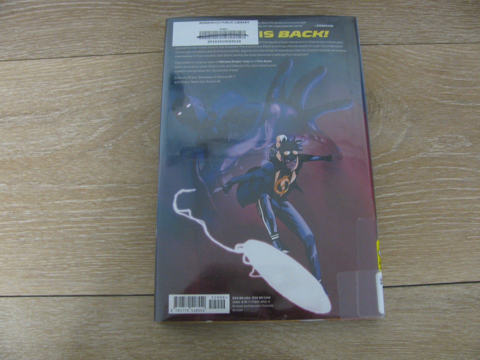 Static: Shadows of Dakota by Vita Ayala Hardcover Book