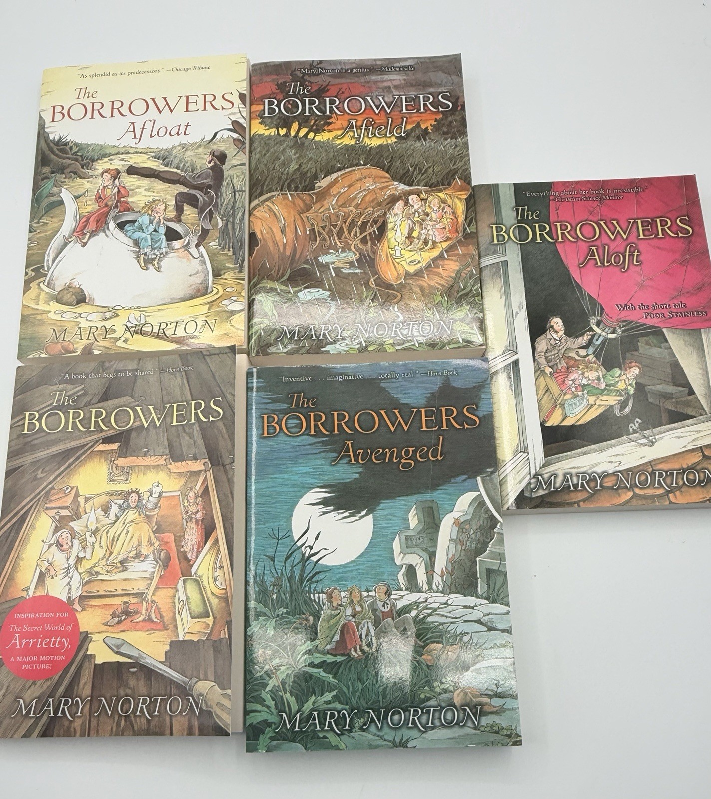 Complete Series Set BORROWERS 1-5 Mary Norton Lot