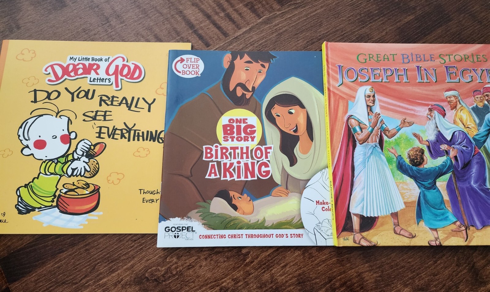 Lot of 3 Christian Kids Prayer Dear God Jesus Bible Stories Religion Books