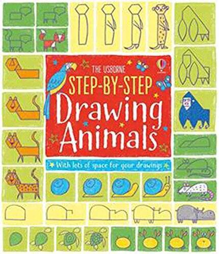 Step-by-Step Drawing Animals – Paperback By WATT, FIONA – VERY GOOD