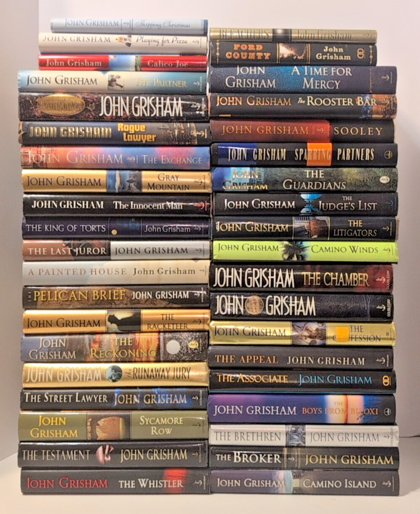 John Grisham | Hardcover Collection | Lot of 39 Books | Legal Thriller Classics
