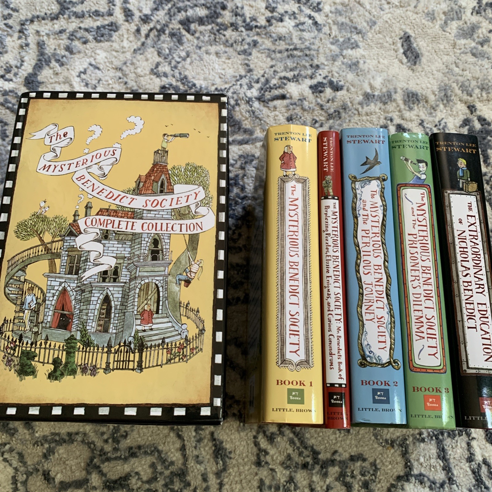 The Mysterious Benedict Society HARDCOVER Complete Collection Box Set First Ed.