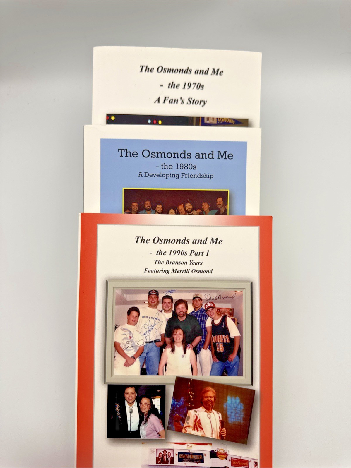 The Osmonds and Me -3 Book Collection From The 1970, 80’s & 90s: By S. Martens