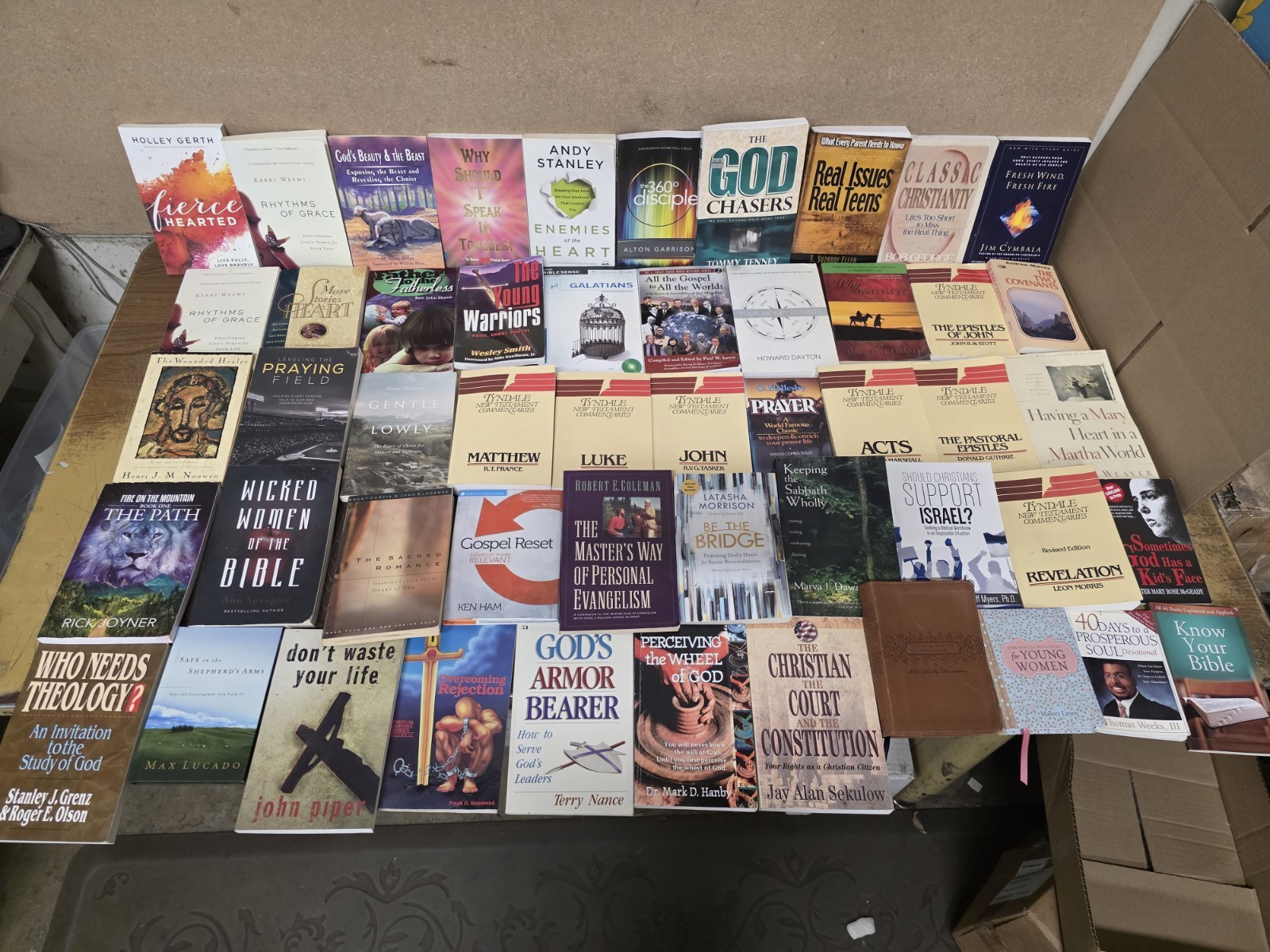 51 Christian Books Lot Bible Study Devotional Theology Ministry Tyndale CS Lewis