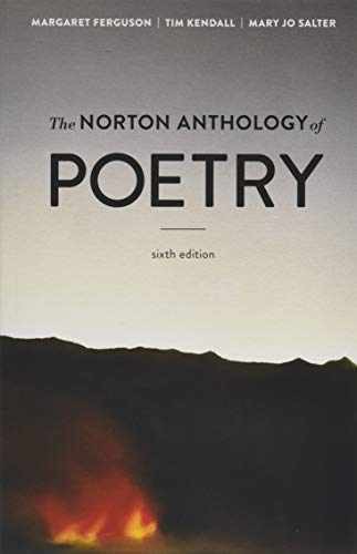 The Norton Anthology – Paperback, by Ferguson Margaret; Kendall – Acceptable k