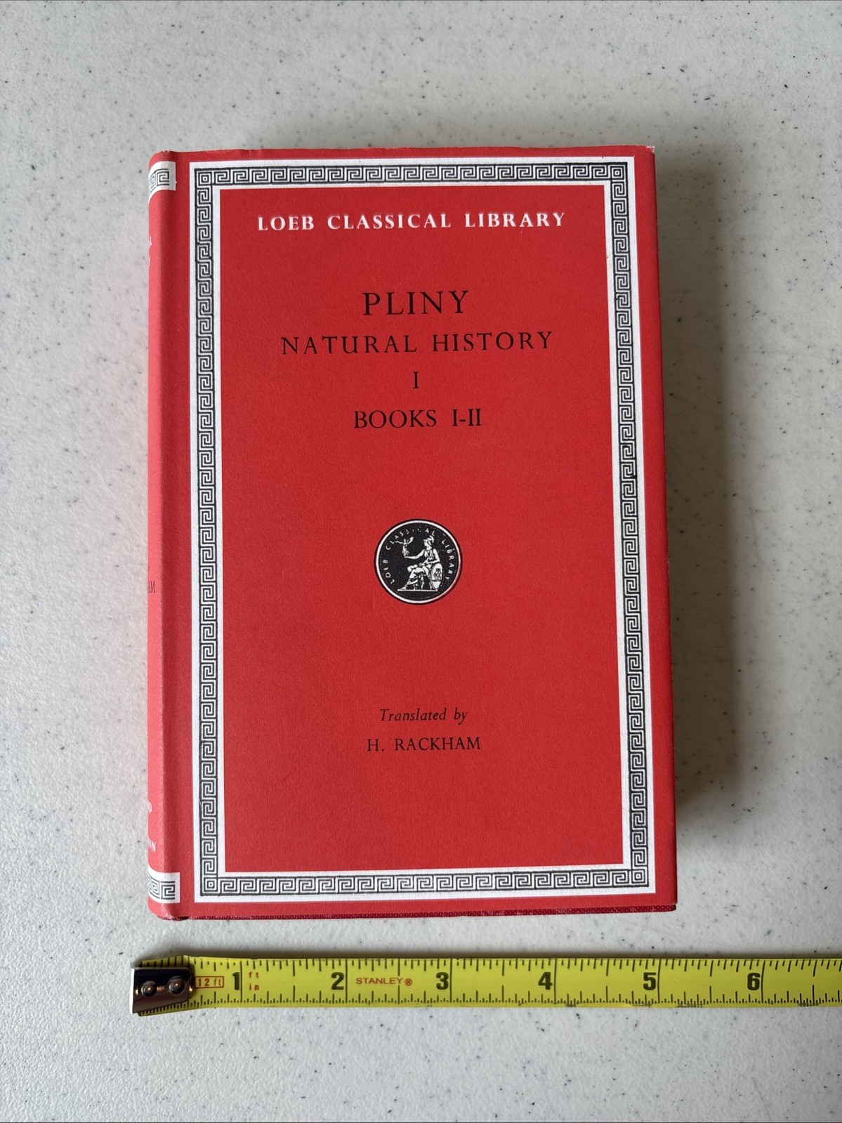 Pliny Natural History I Books I-II Loeb Classical Library HC with DJ