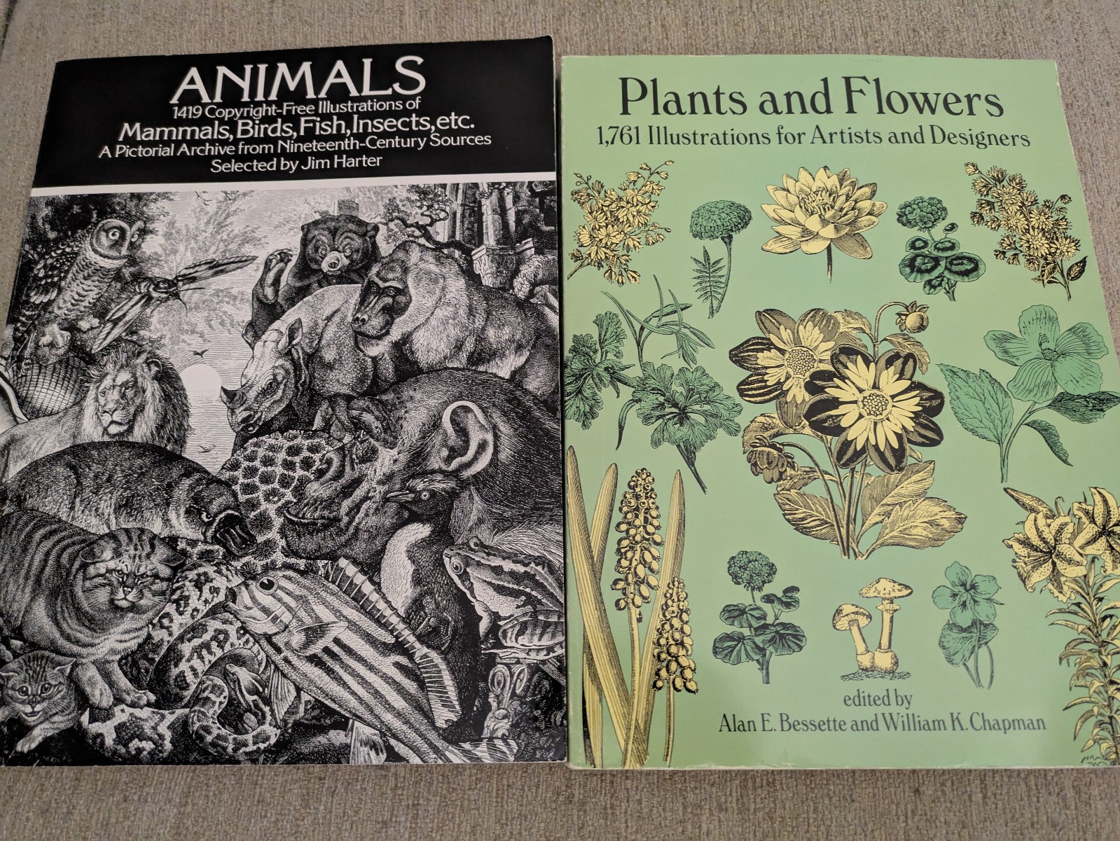 Plants and Flowers: 1761 Illustrations & Animals: 1419 Illustrations | 2 PBs!