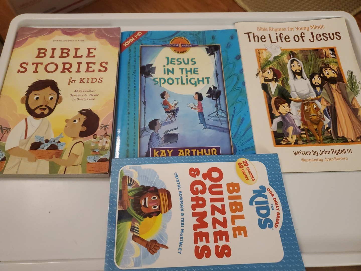 Lot of 4Christian Youth Bible Jesus Stories Religion Books- MIX UNSORTED