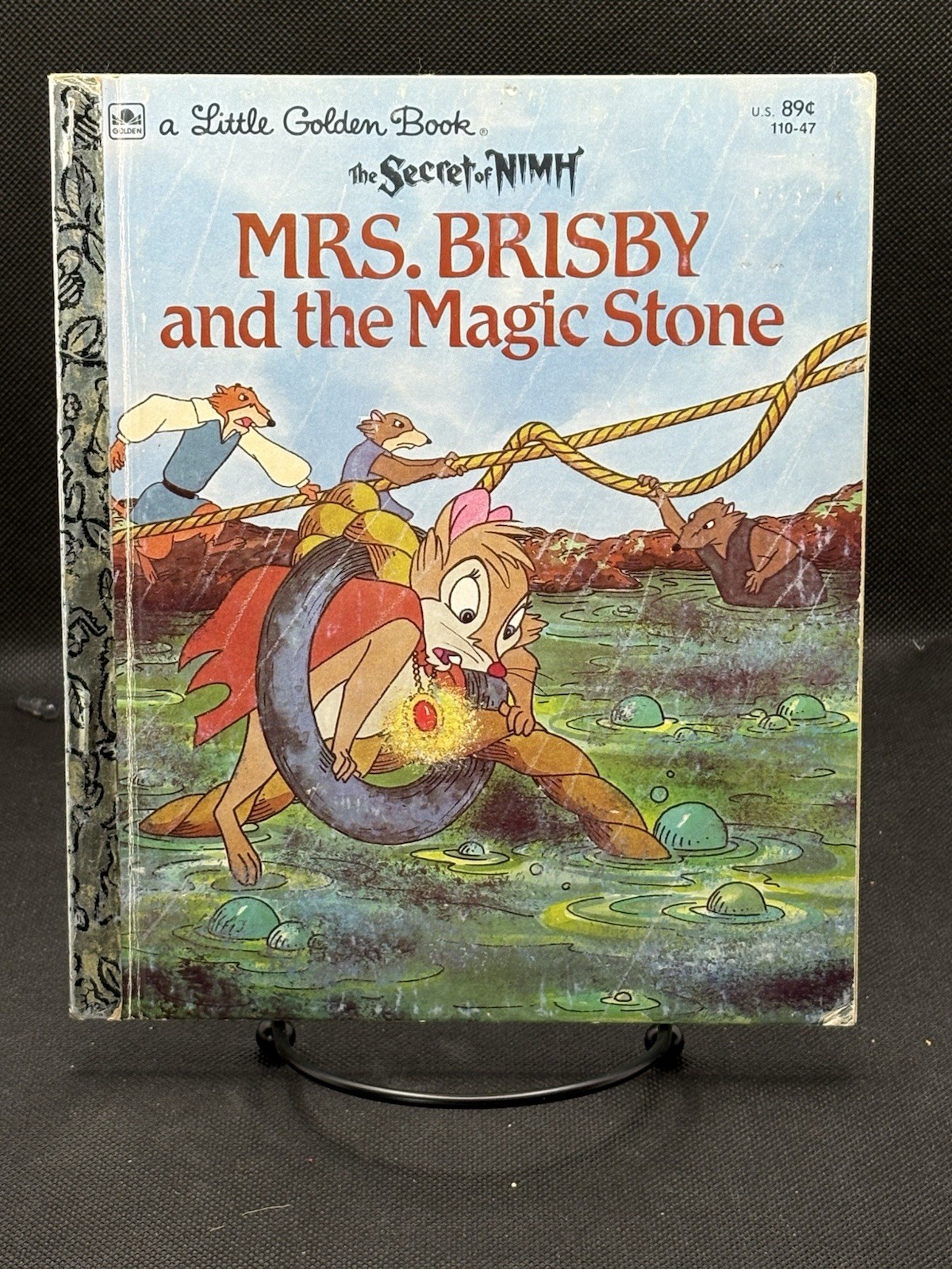 Vtg A Little Golden Book The Secret Of Nimh Mrs Brisby & The Magic Stone #3600