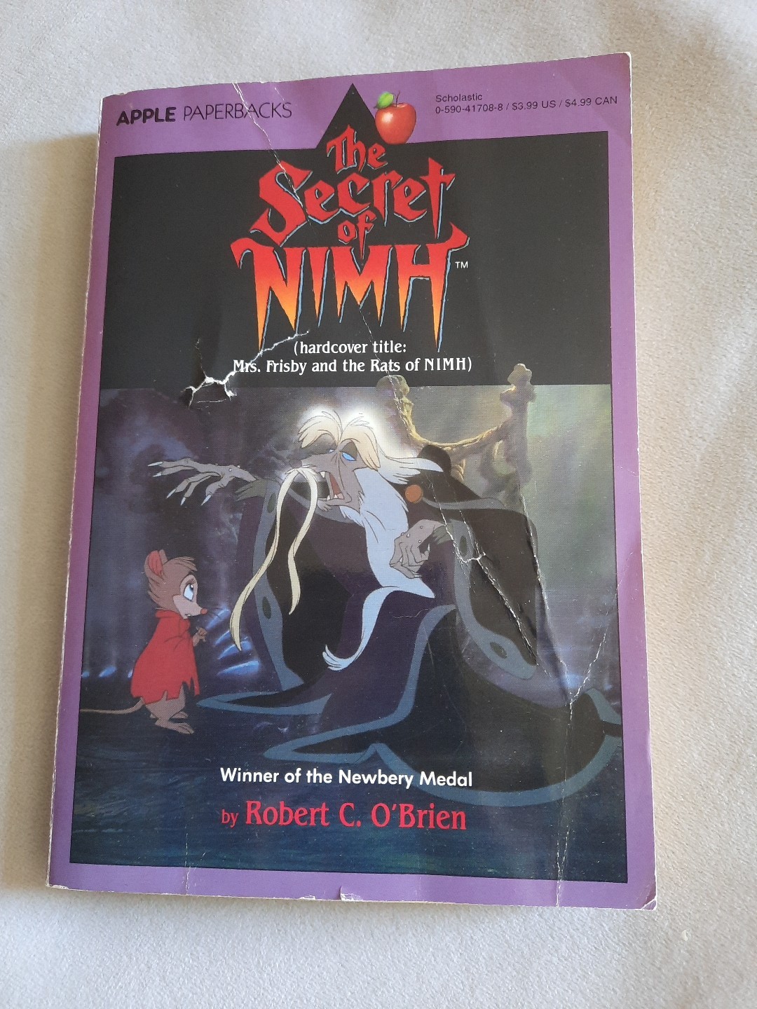 The Secret of Nimh Paperback Book, Robert C O’Brien Pre-owned Good Condition