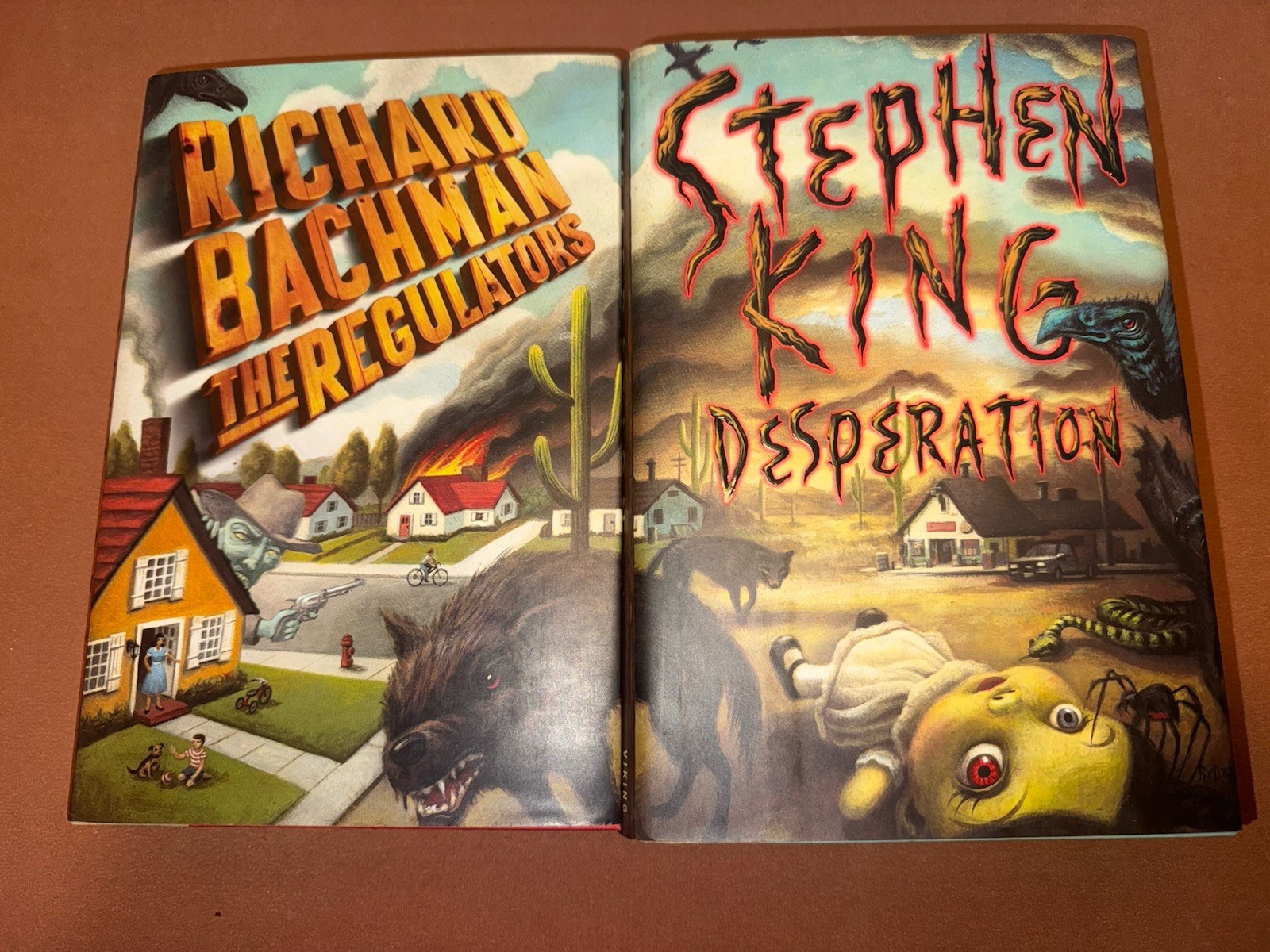 The Regulators Richard Bachman Desperation Stephen King 2 Book Set First Edition
