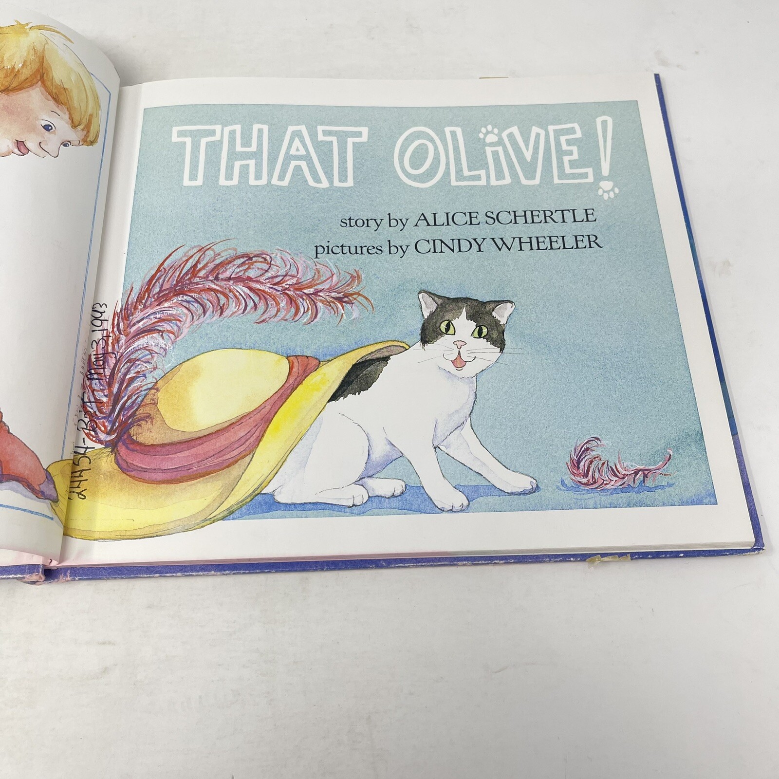 That Olive Alice Schertle 1986 HC Illustrated Cindy Wheeler Ex-Library