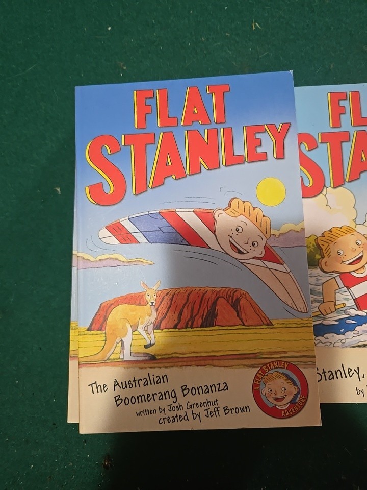 Flat Stanley Book Lot (6 Books) Jeff Brown Scholastic