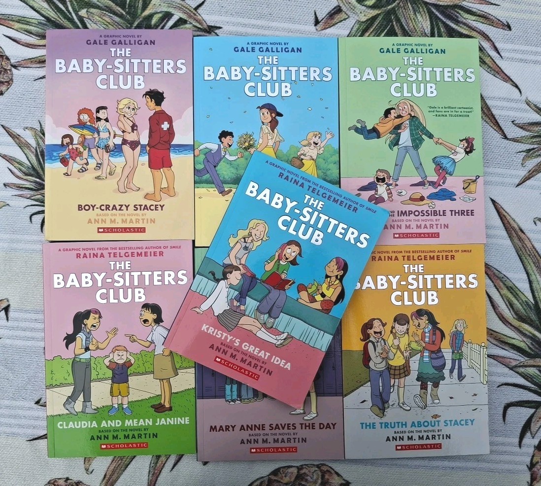 Lot of 7 The Baby-Sitters Club 1-7 (No Box) Set Graphic Novels Raina Telgemeier