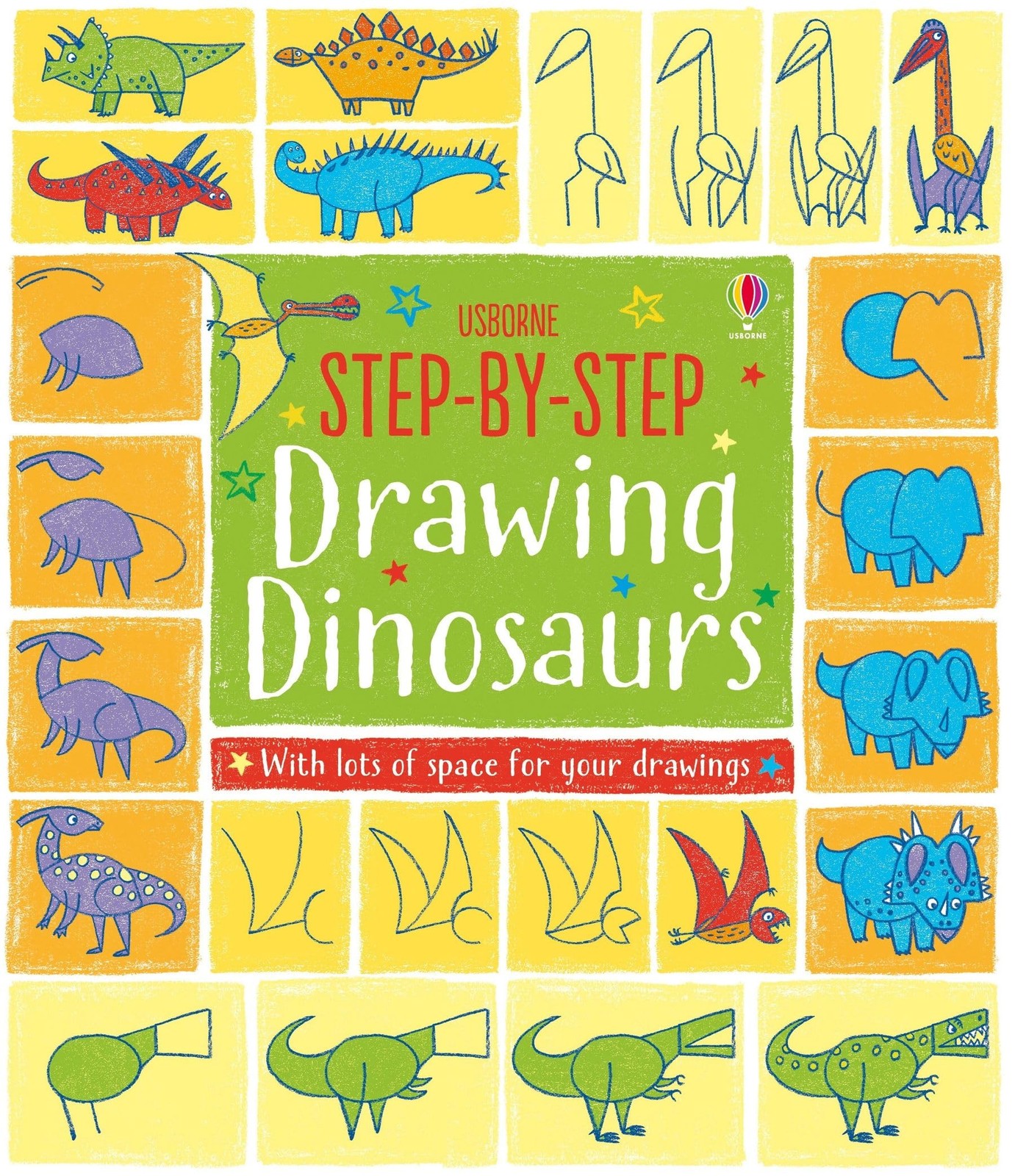 Step By Step Drawing Dinosaurs – paperback Fiona Watt