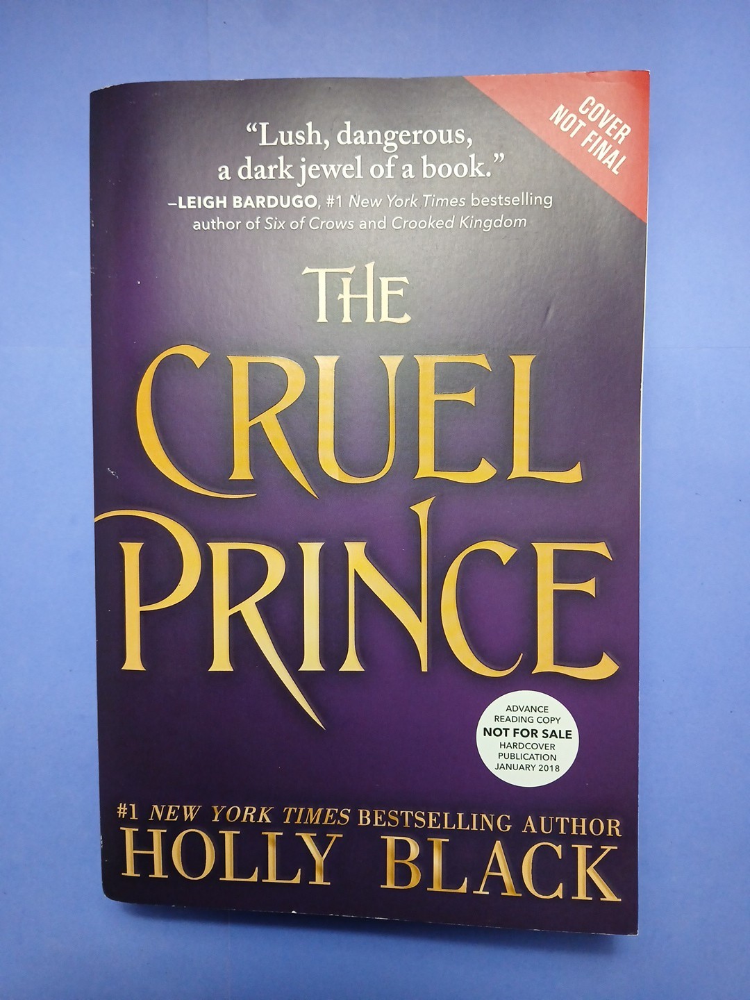The Cruel Prince ~ Holly Black SIGNED Advanced Reading Copy (ARC) ~ Paperback 