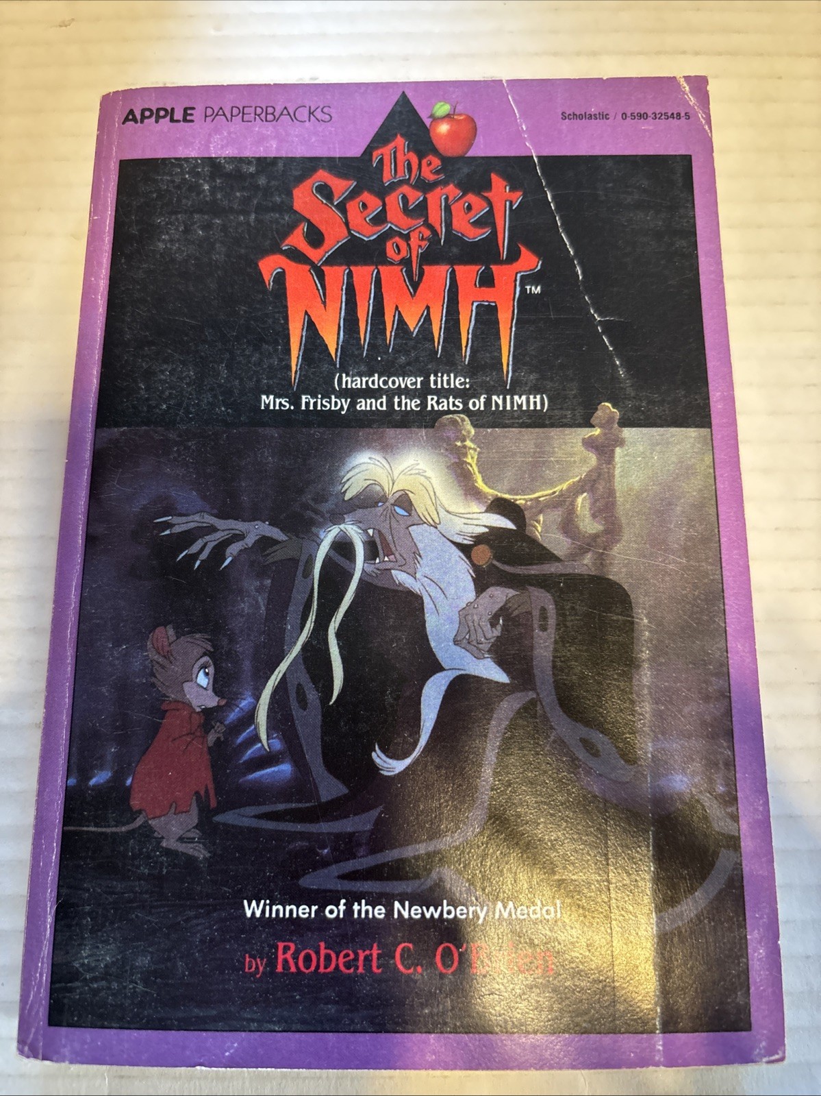 The Secret of NIMH Robert C. O’Brien 1982 Apple Paperback Fiction Scholastic