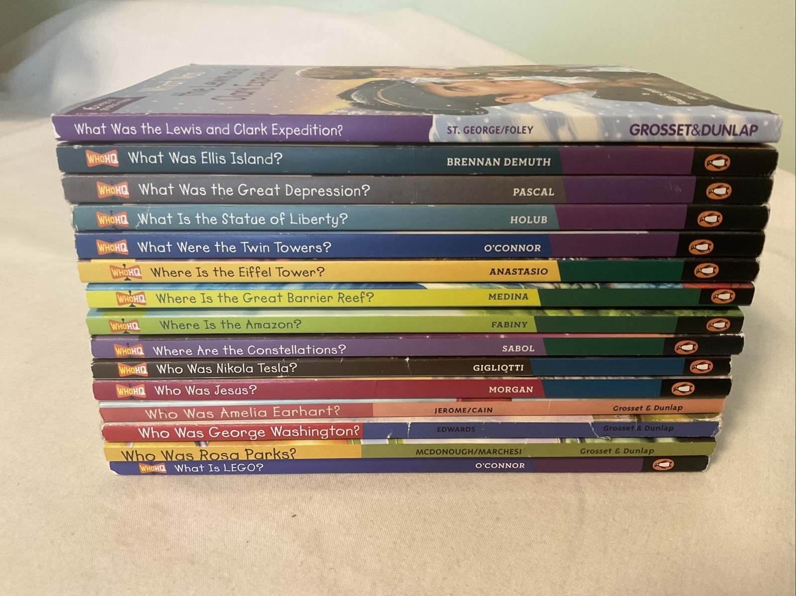 Lot Of 15 Who HQ Books Who Is What Is/Was Where Is PB Kids Homeschool