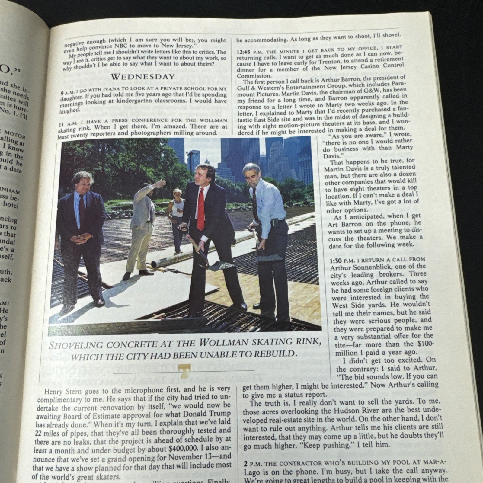 New York Magazine November 16, 1987; Trump “A week in the life”