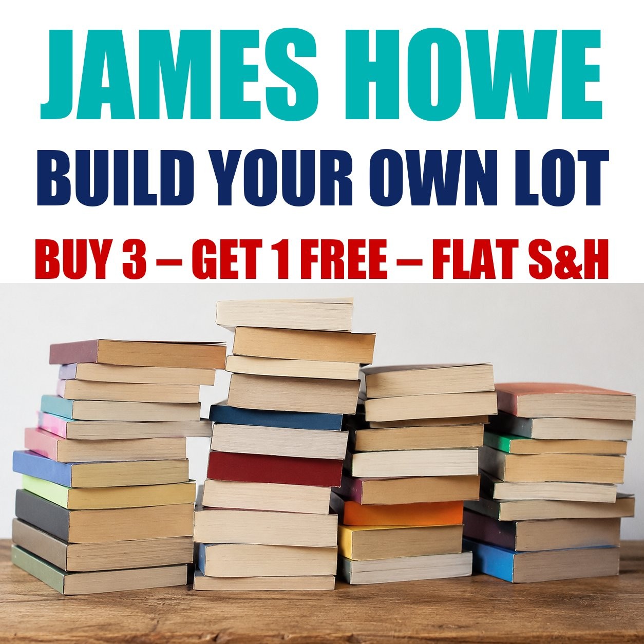James Howe Paperback Books – Build Your Own Book Lot – Flat Shipping