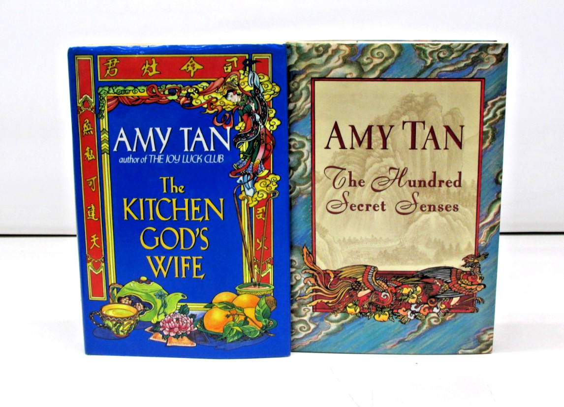 Amy Tan HC First Editions-The Kitchen God’s Wife & The Hundred Secret Senses