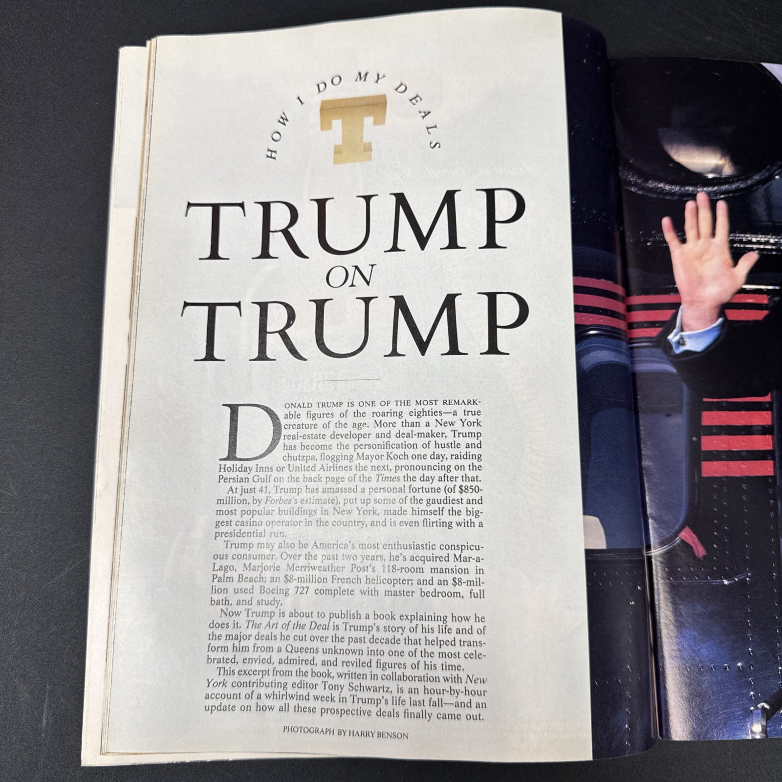 New York Magazine November 16, 1987; Trump “A week in the life”