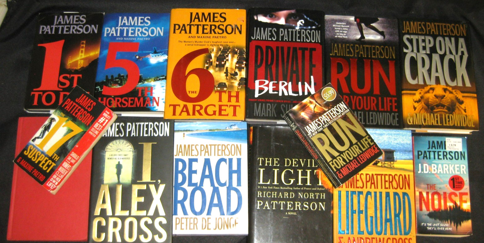 Lot of 14 James Patterson HCDJ & PB Novels ~ Alex Cross NICE