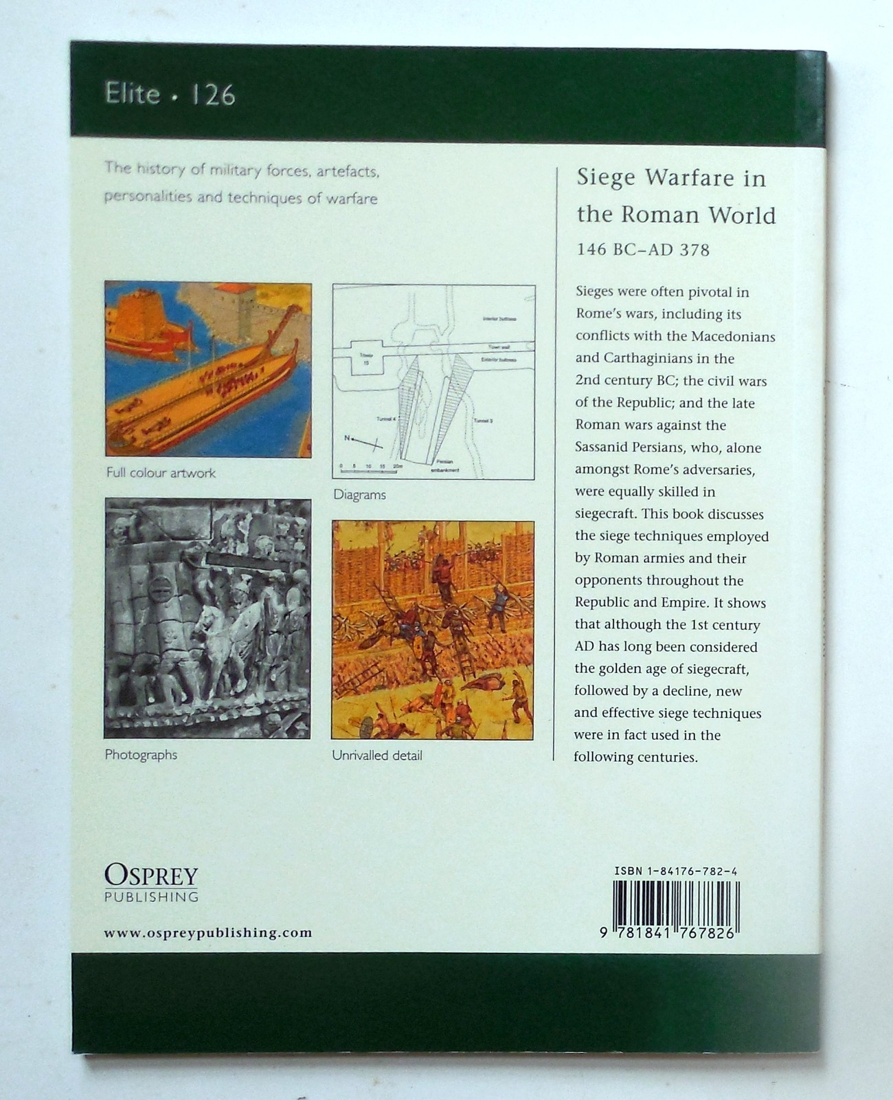 Osprey Elite Series “Siege Warfare in the Roman World 146 BC – AD 378” Book 126
