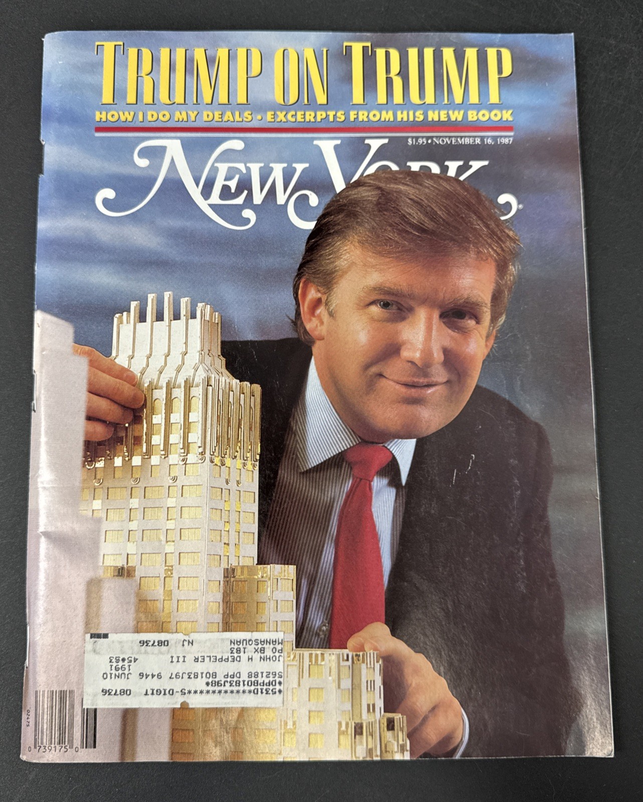New York Magazine November 16, 1987; Trump “A week in the life”