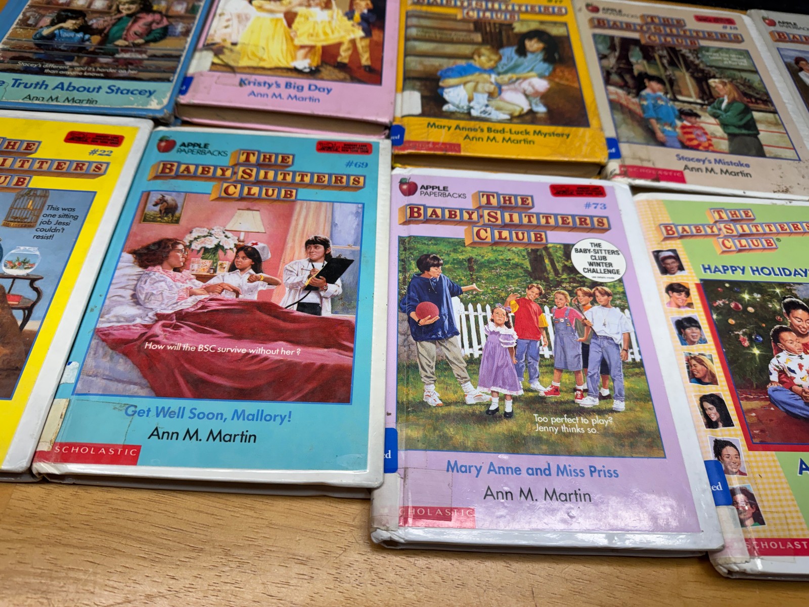 BabySitters Club Books Ann Martin Vtg Hardcover Lot of 10 Library Binding