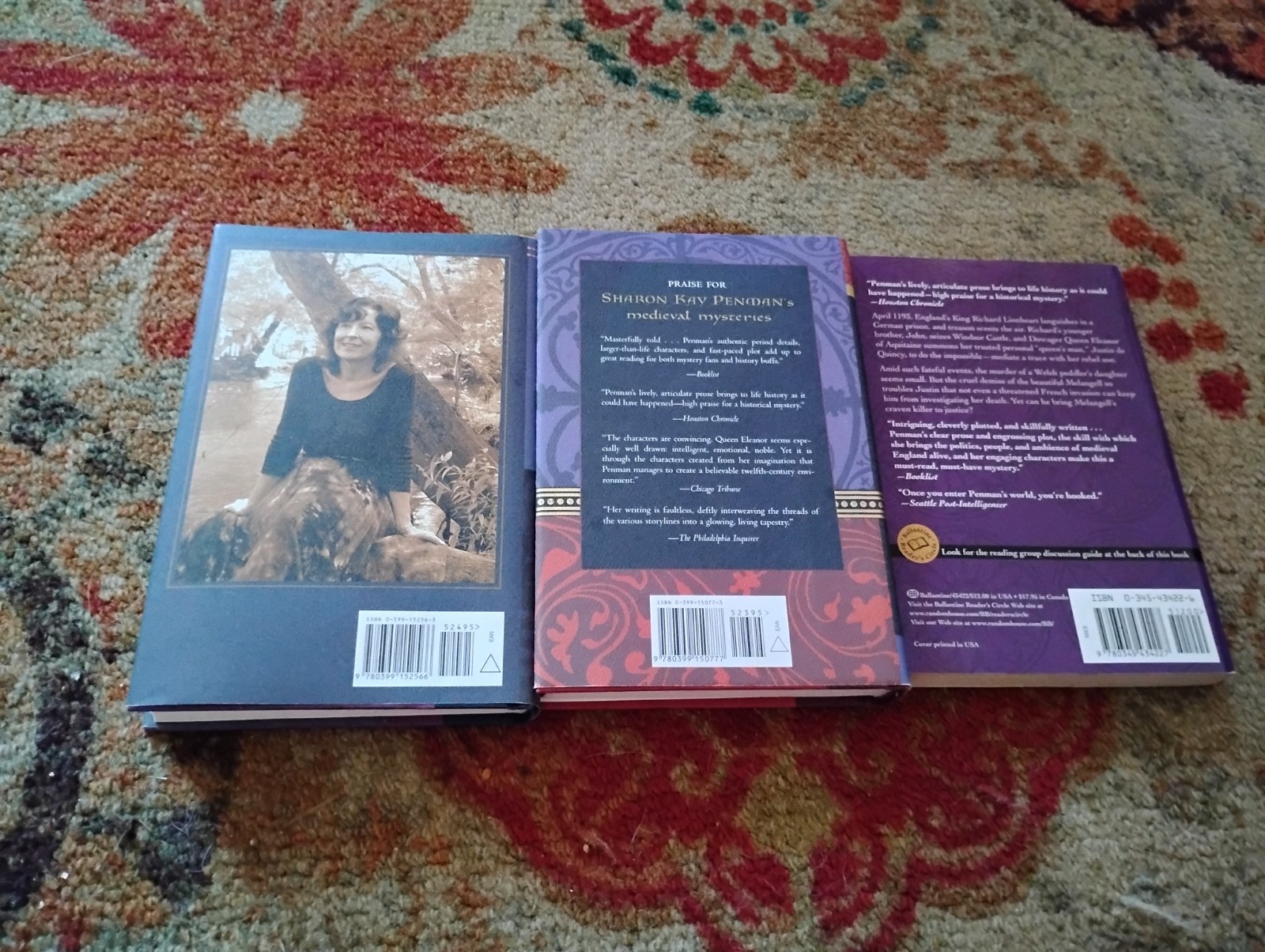 Lot of 3 HC PB by Sharon Kay Penman: Prince of Darkness, Dragon’s Lair, Cruel as