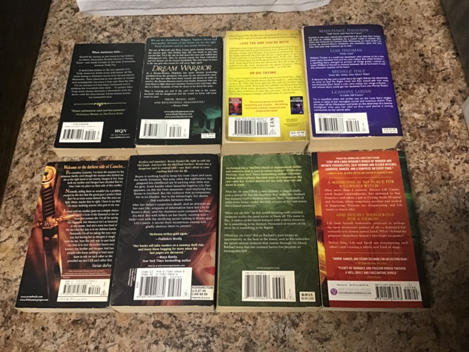 Paranormal, Fantasy, Suspense Romance Paperbacks 2004-13 Lot of 25