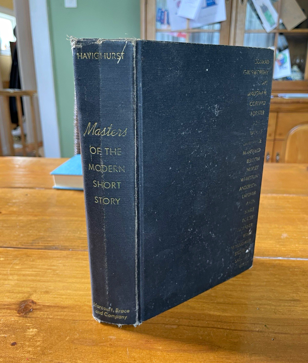 Walter Havighurst Masters of the Modern Short Story 1945 Harcourt Brace HC