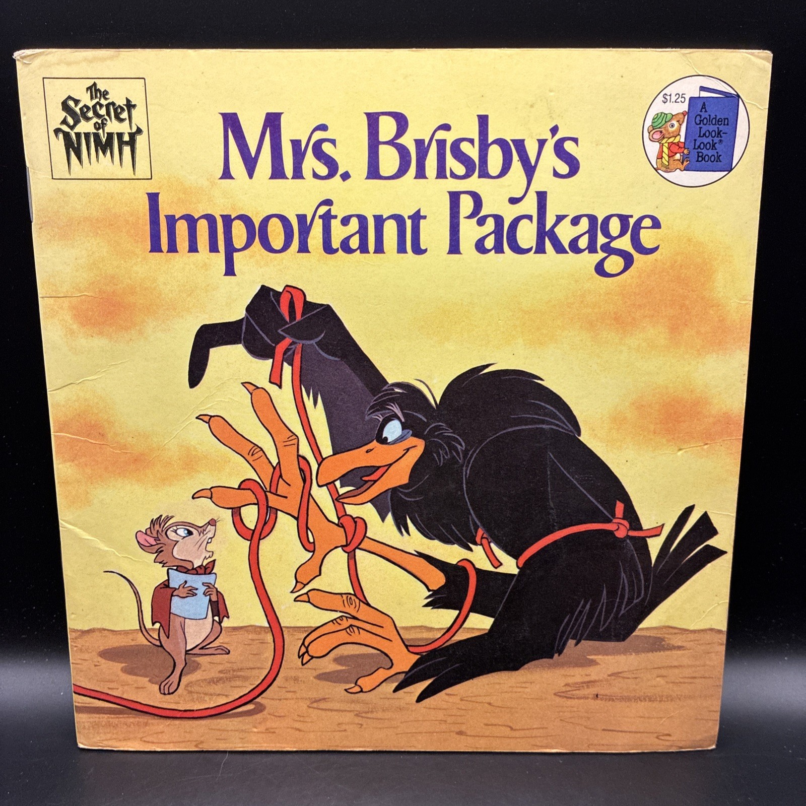The Secret of Nimh book, Mrs. Brisbys Important Package, 1982. Paperback.