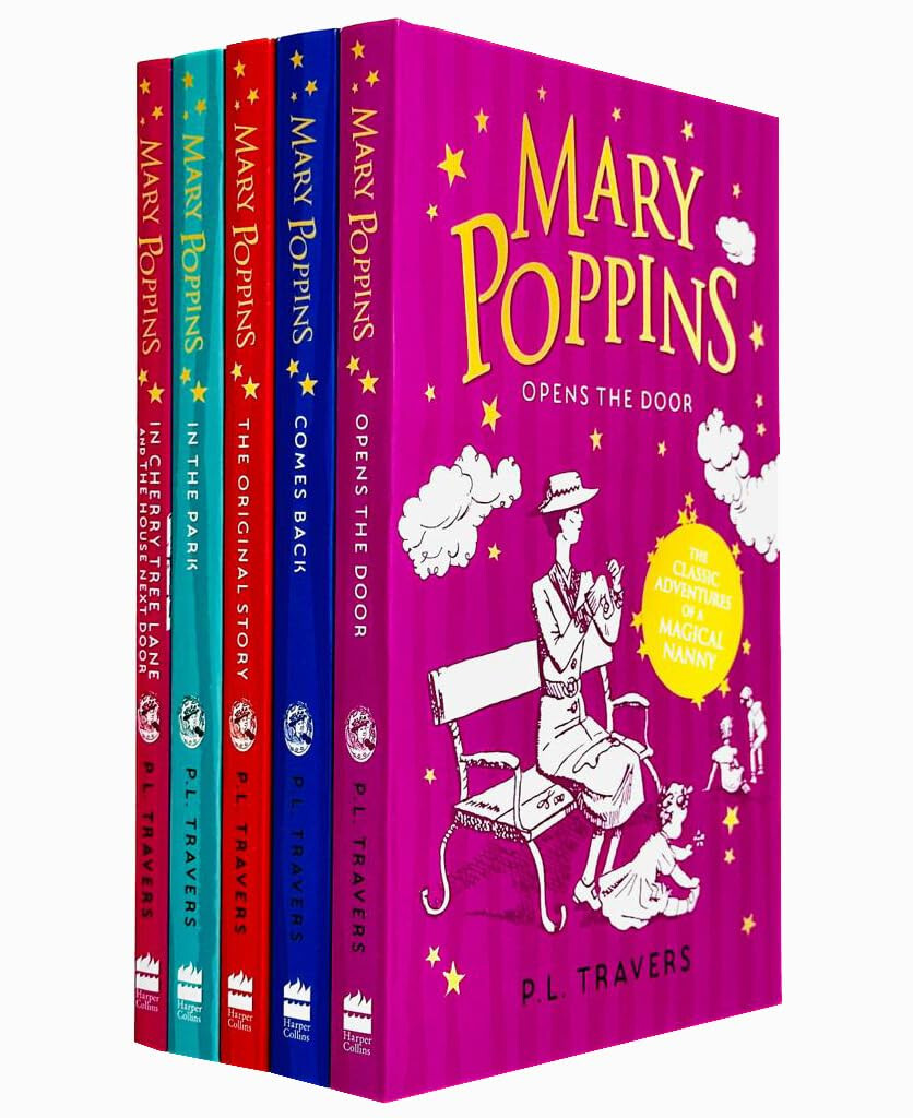 Mary Poppins 5 Books Collection Paperback Set – Ages 9-14 – By P. L. Travers