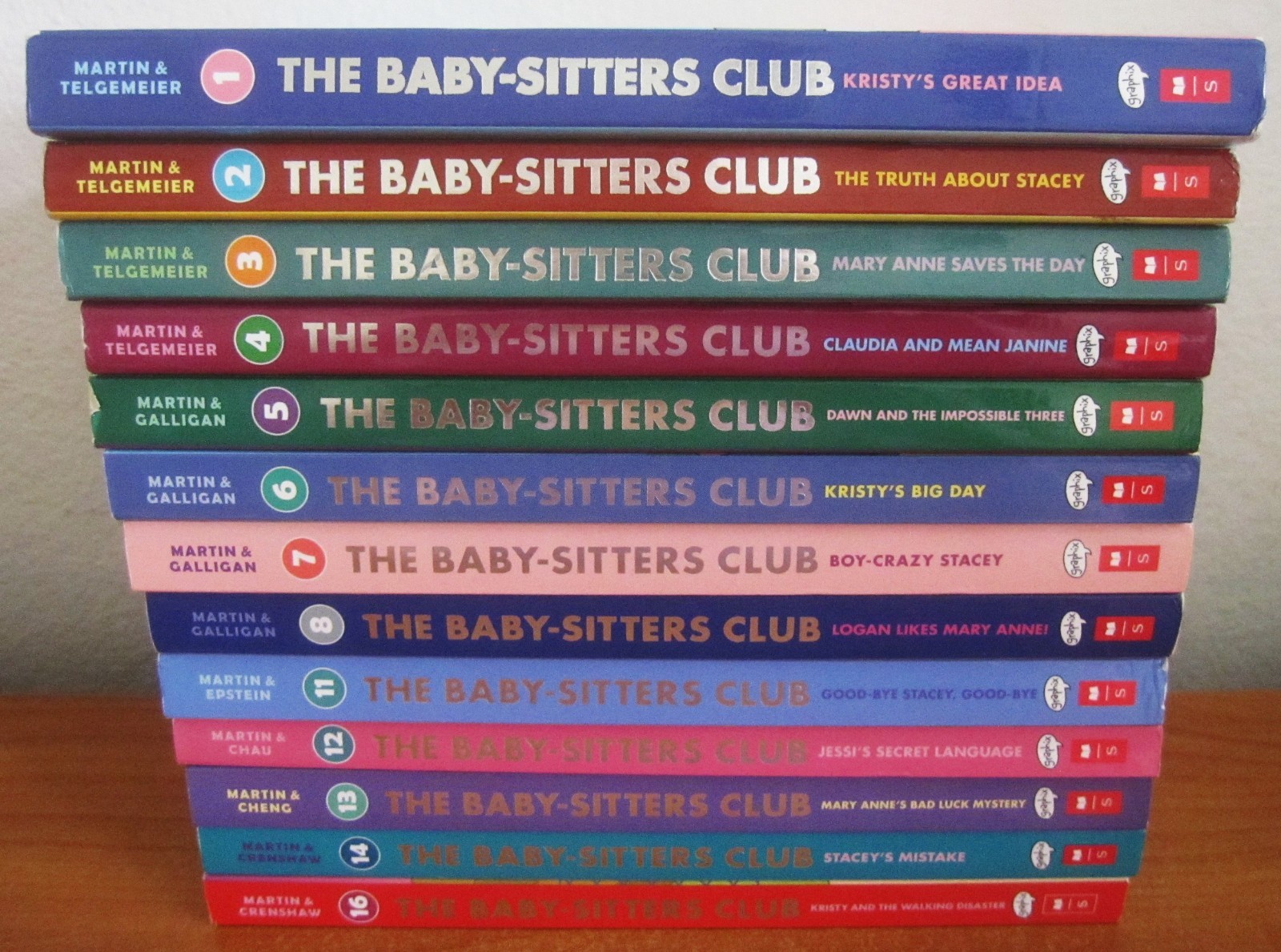 LOT OF 13 THE BABYSITTERS CLUB GRAPHIC NOVELS #1-8, 11-14, 16 by ANN MARTIN