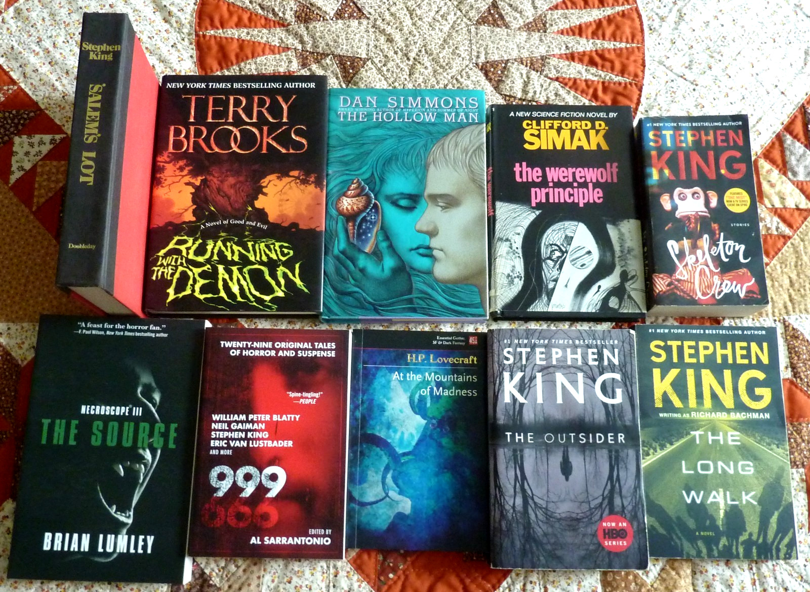 Horror Mixed Lot of 10 books