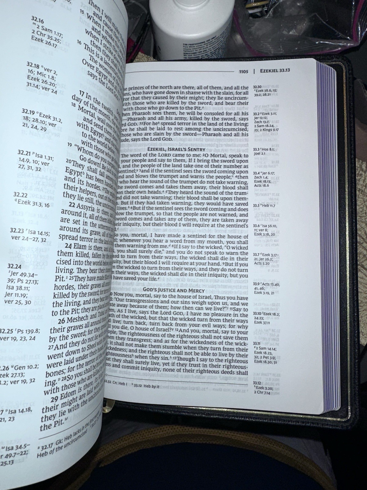 Zondervan NRSV Single-Column Ref Bible Premier Collection Black Goatskin (LN)